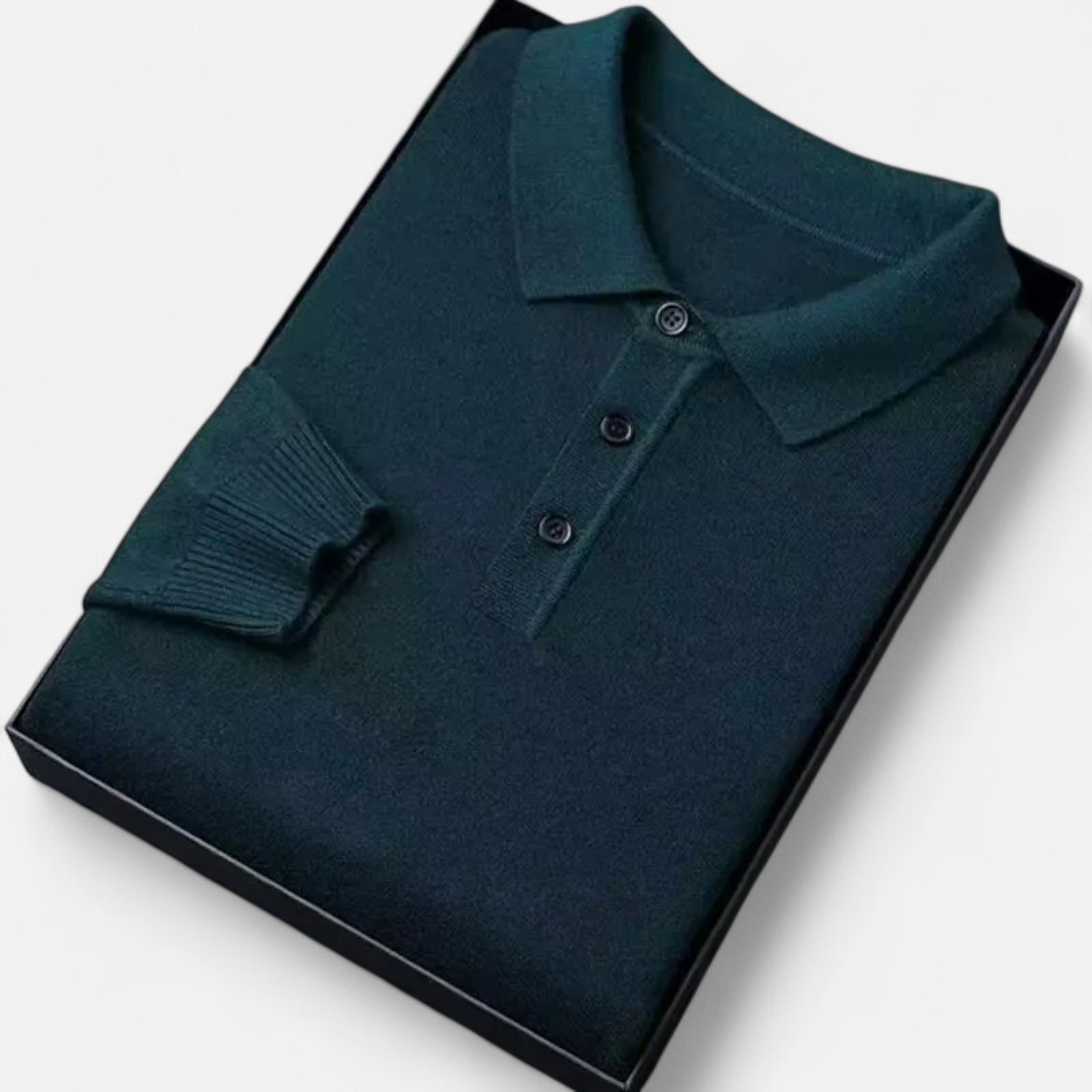 Atelier Rivelle | Pull Homme Col Polo Maille Épaisse Confort