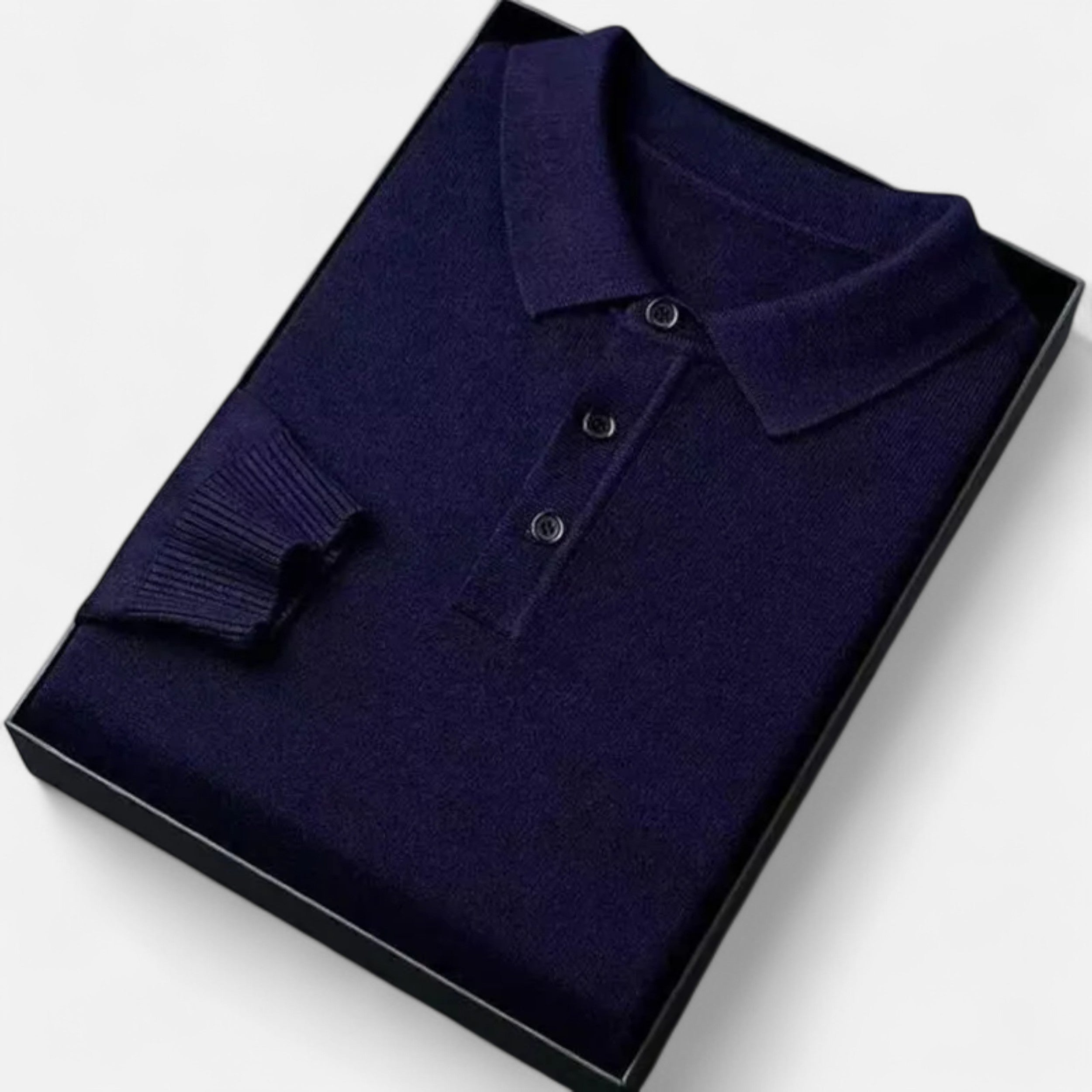 Atelier Rivelle | Pull Homme Col Polo Maille Épaisse Confort