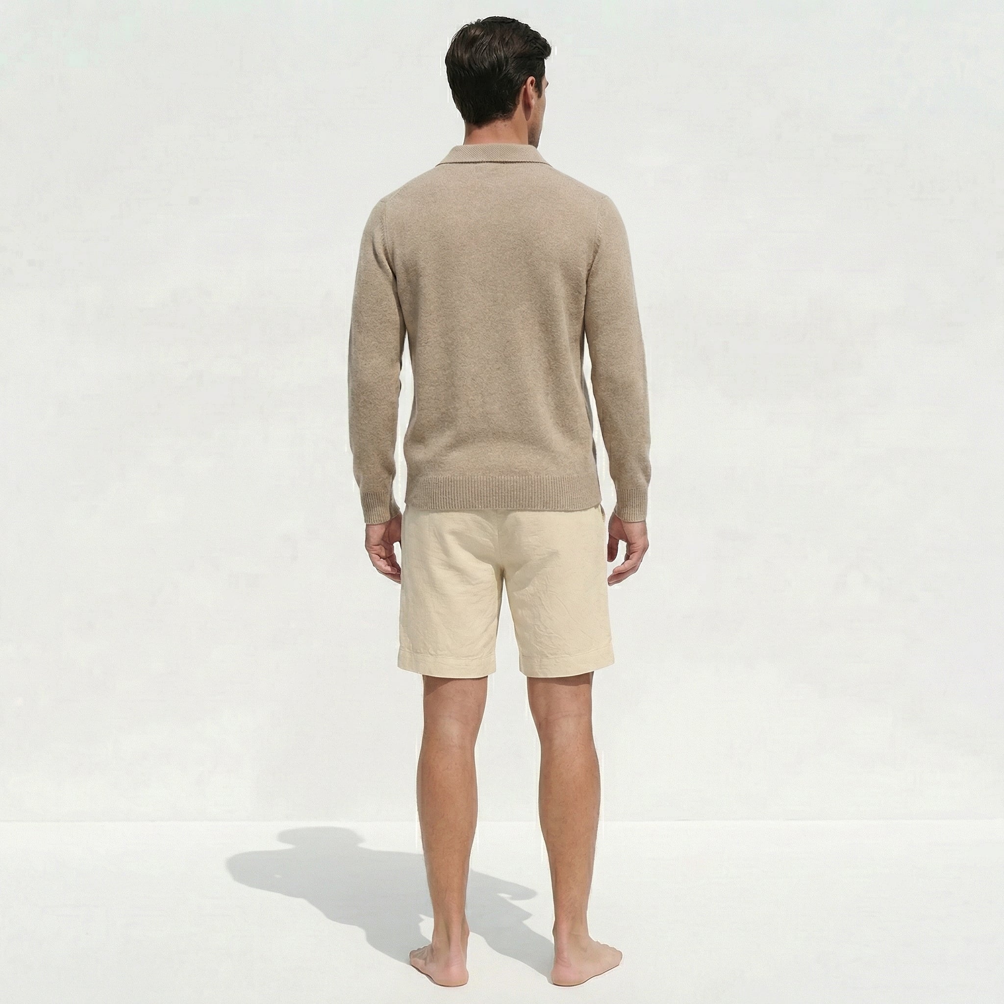 Atelier Rivelle | Pull Homme Col Polo Maille Épaisse Confort
