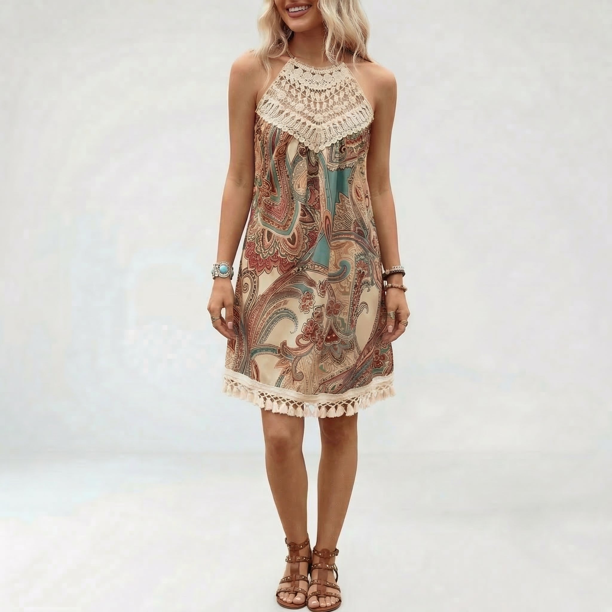 Atelier Rivelle | Robe Bohème Femme Été Légère Respirante Coupe Confort