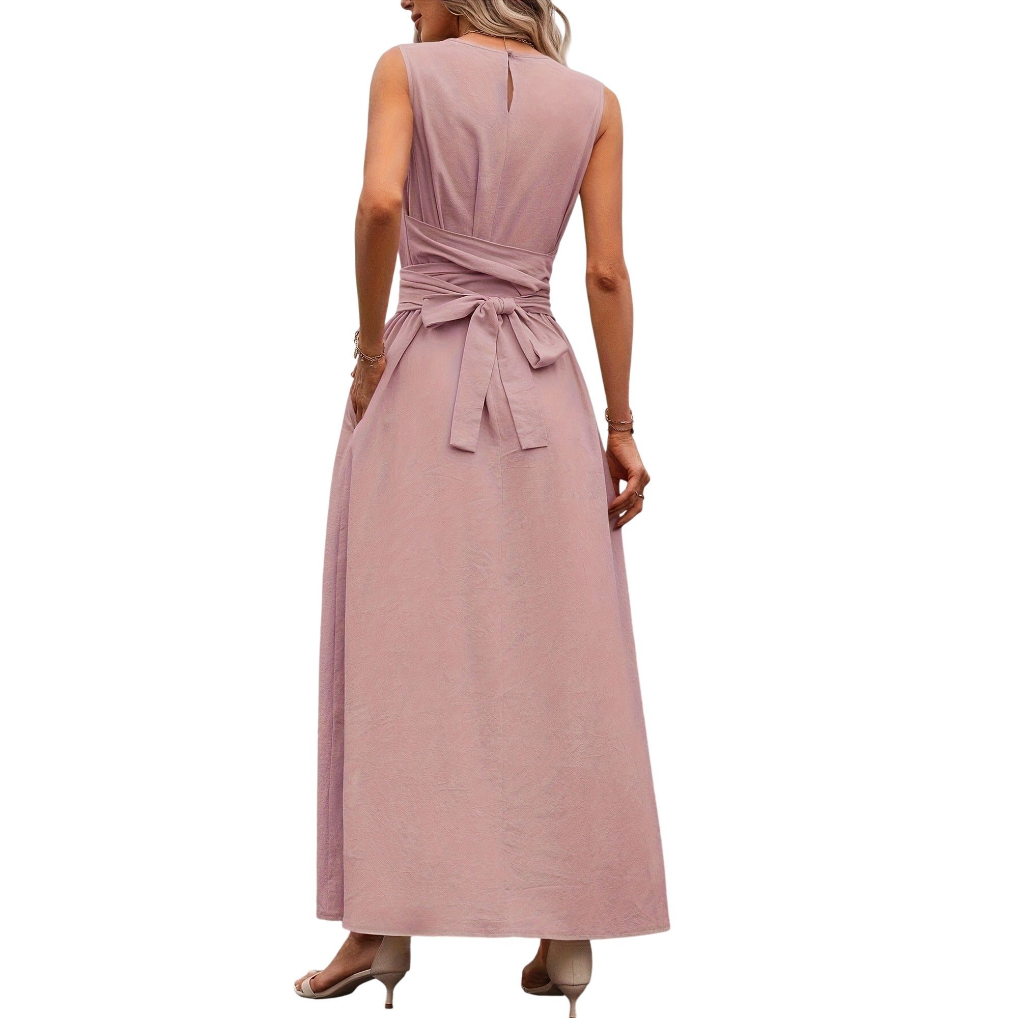Atelier Rivelle | Robe Femme Été Sans Manches Dos Nu Fluide Décontractée