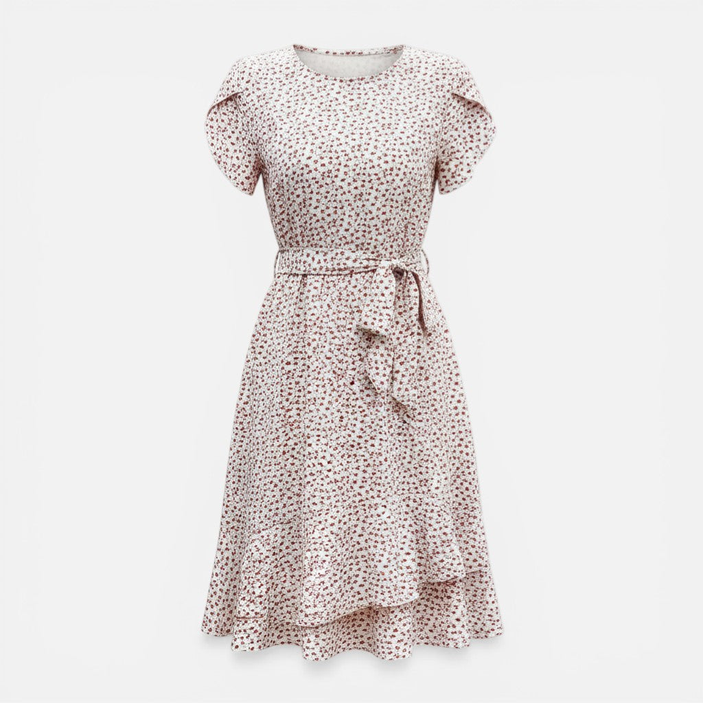 Atelier Rivelle | Robe d’été femme floral taille haute plissée confort casual