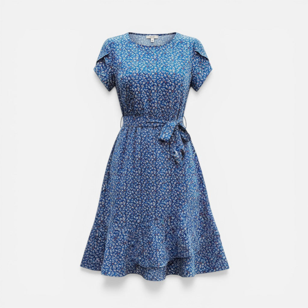 Atelier Rivelle | Robe d’été femme floral taille haute plissée confort casual
