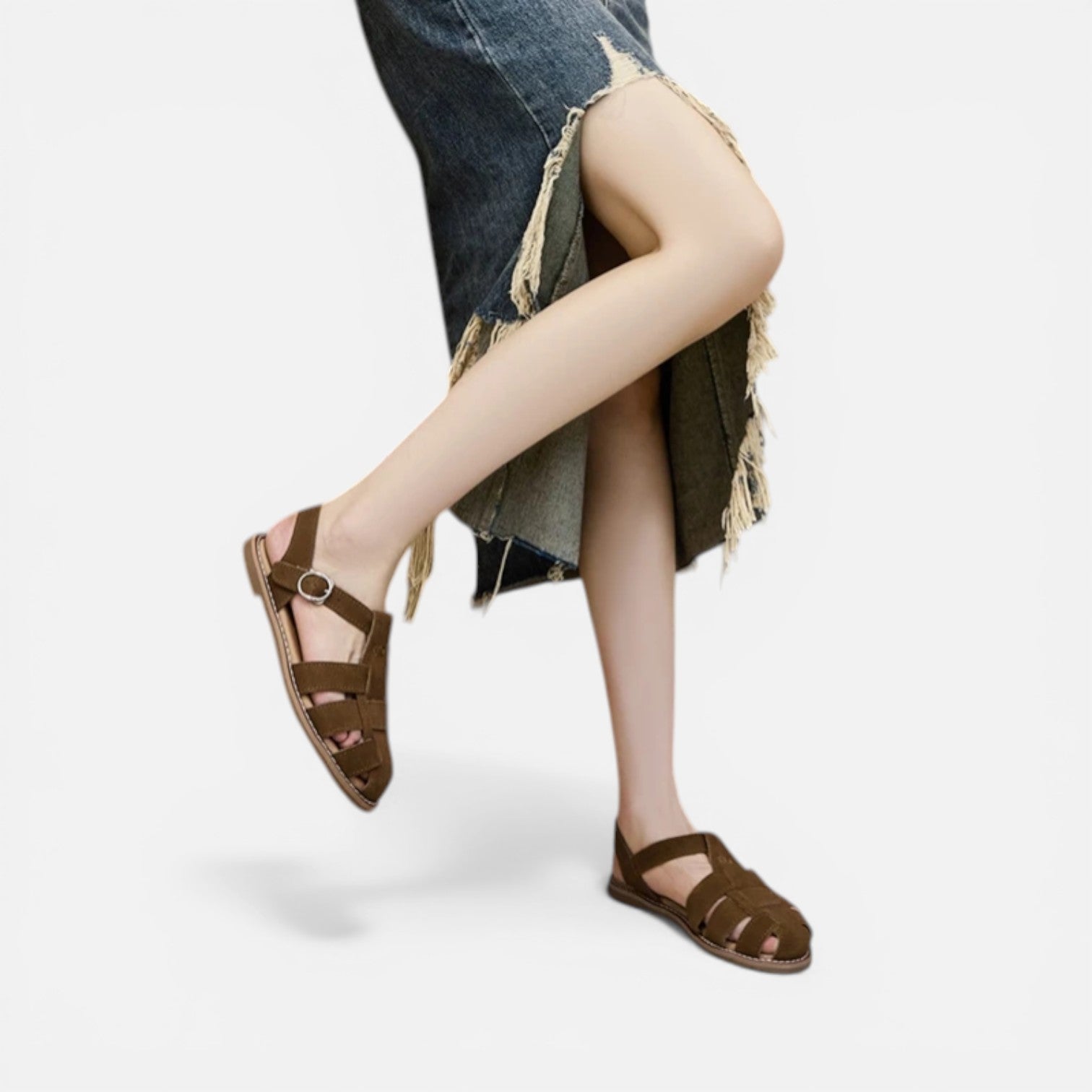 Atelier Rivelle | Sandales Femme Confort Cuir Marche Été Semelle Souple