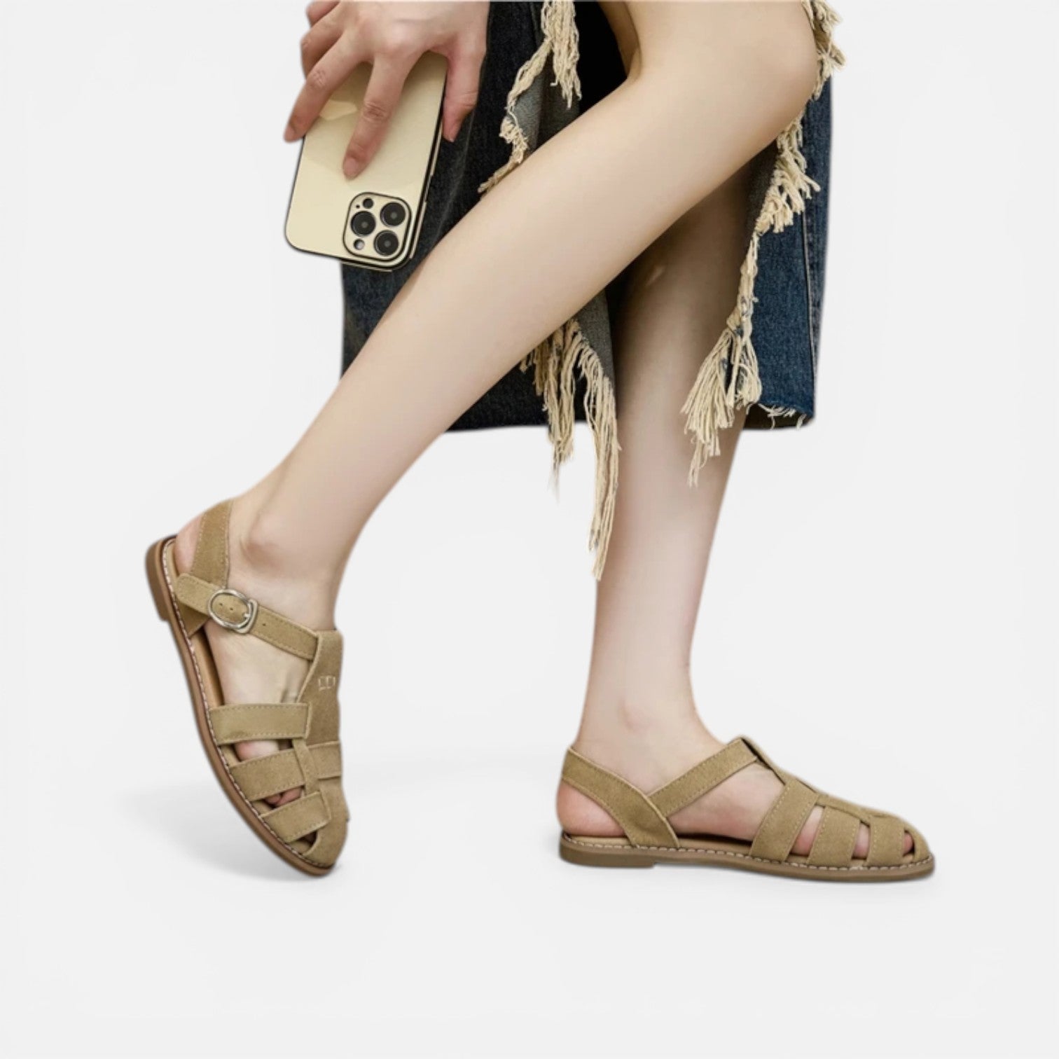 Atelier Rivelle | Sandales Femme Confort Cuir Marche Été Semelle Souple