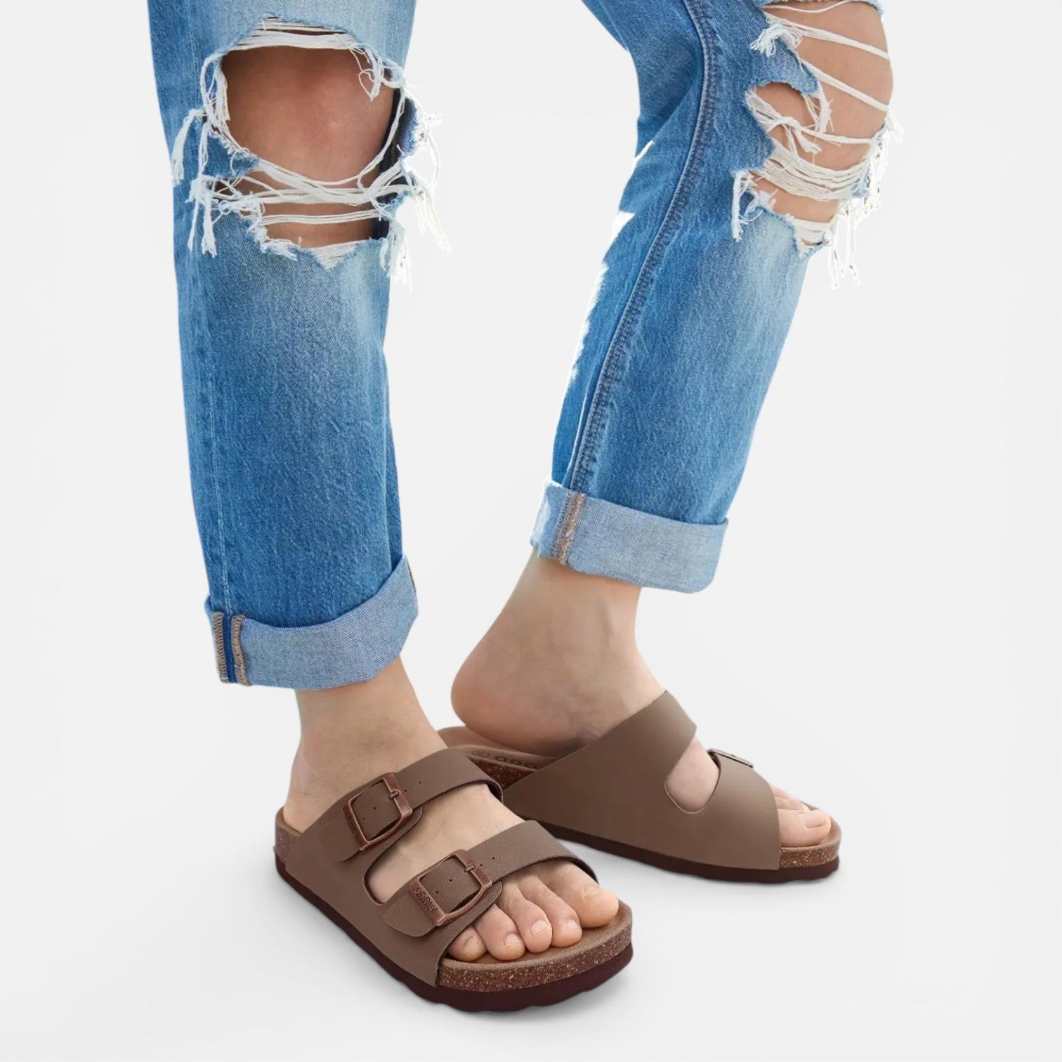 Atelier Rivelle | Sandales Femme Confort Cuir Marche Longue Été Semelle Souple