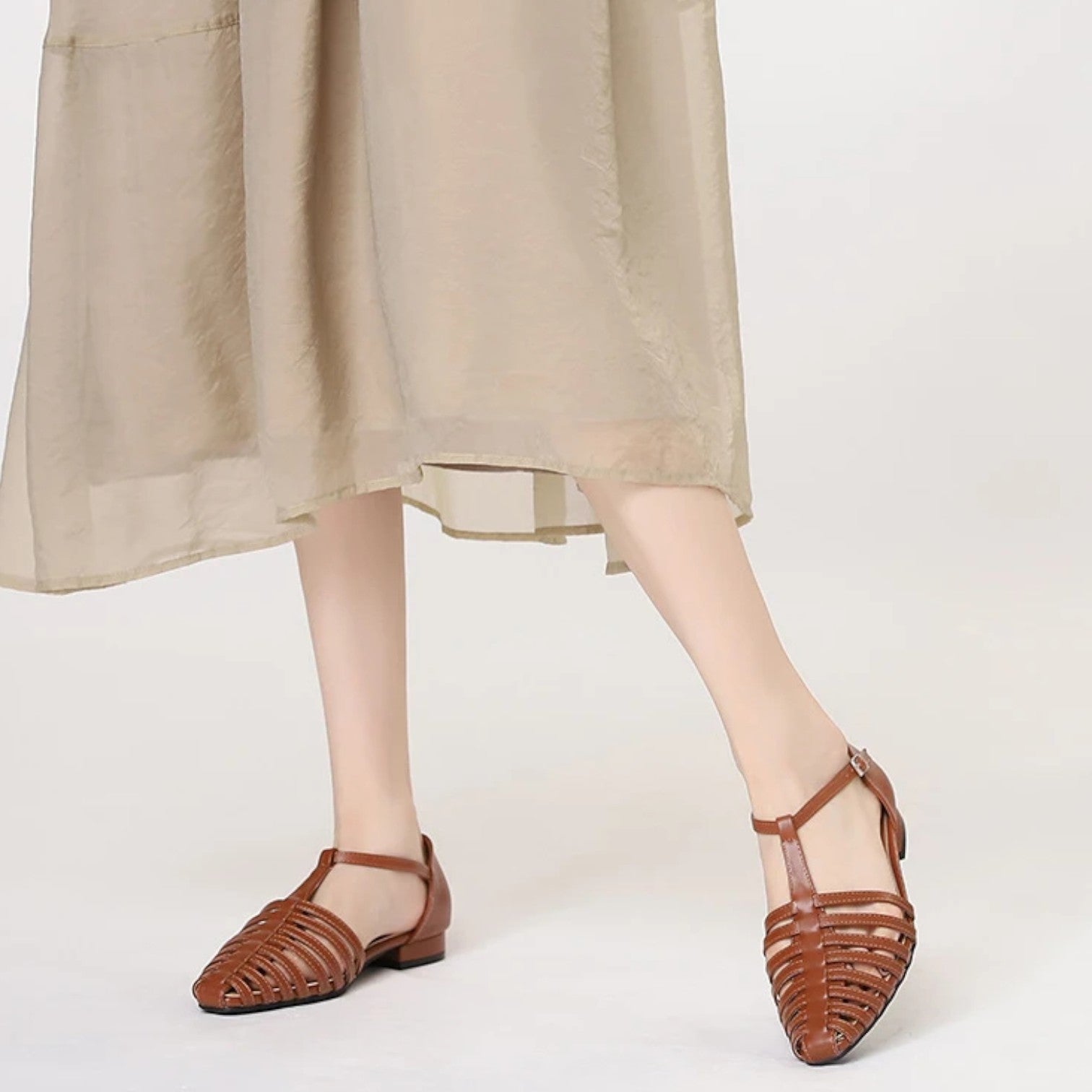 Atelier Rivelle | Sandales Femme Confort Été Cuir Souple Semelle Plate