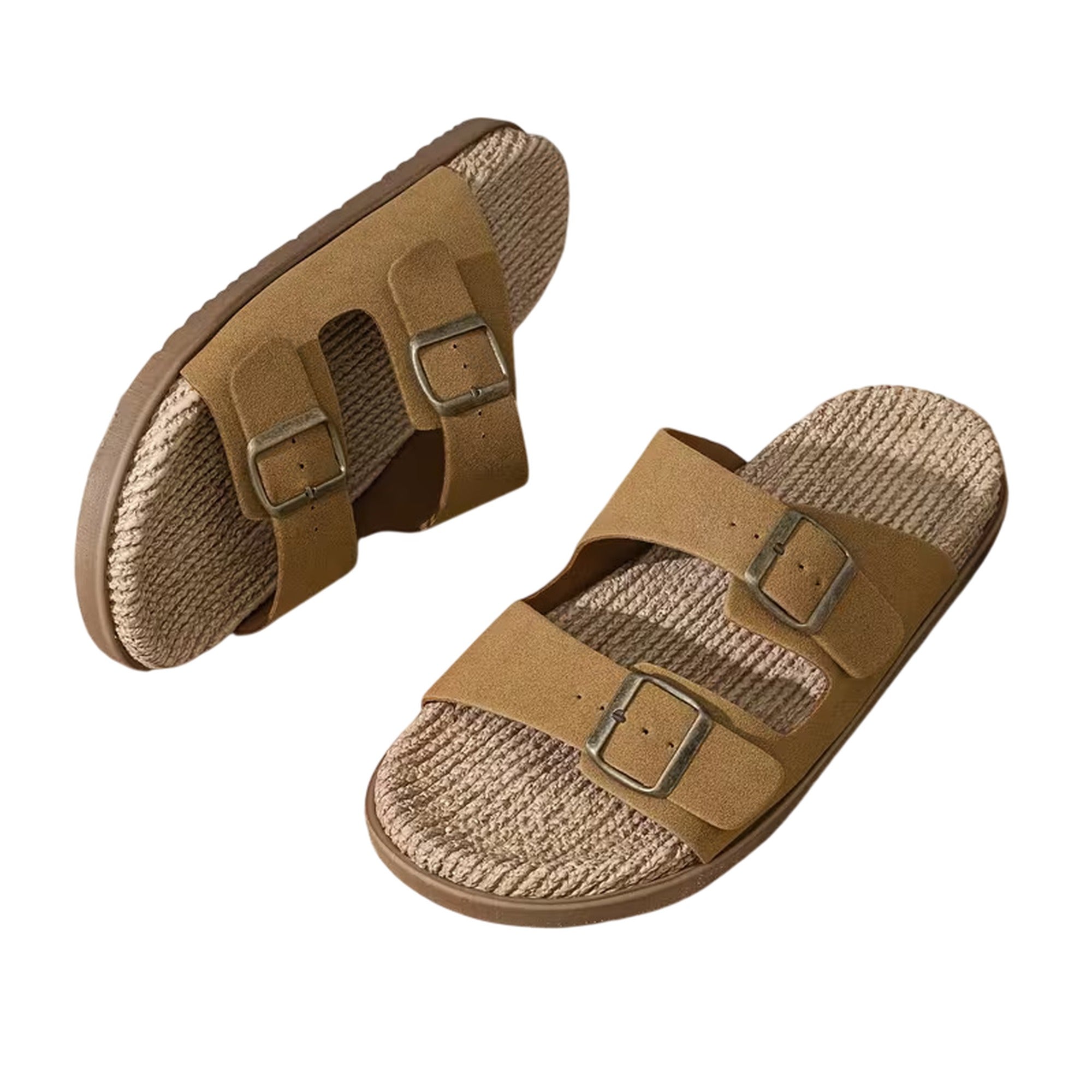 Atelier Rivelle | Sandales Homme Été PU Décontractées Plage Double Boucle