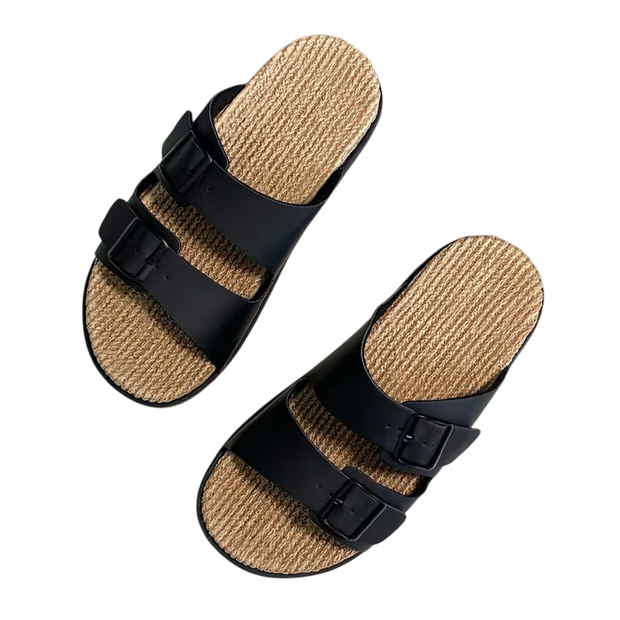 Atelier Rivelle | Sandales Homme Été PU Décontractées Plage Double Boucle