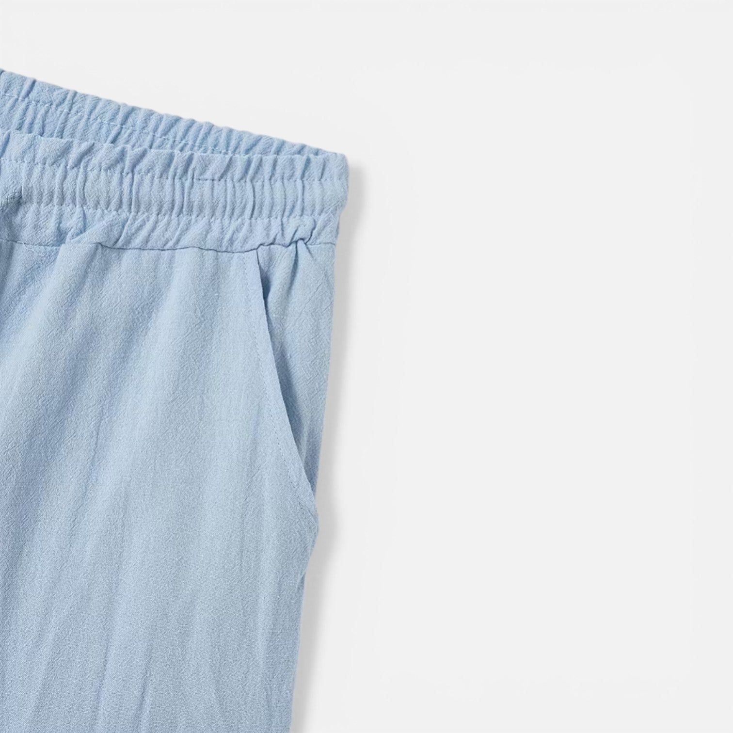 Atelier Rivelle | Short Lin Homme Été Léger Respirant Confort Taille Élastique