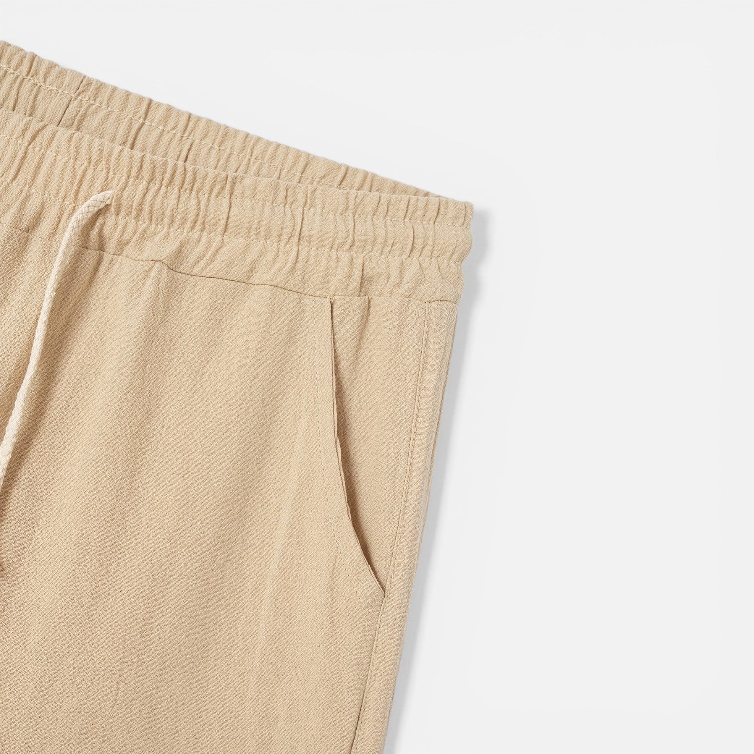Atelier Rivelle | Short Lin Homme Été Léger Respirant Confort Taille Élastique