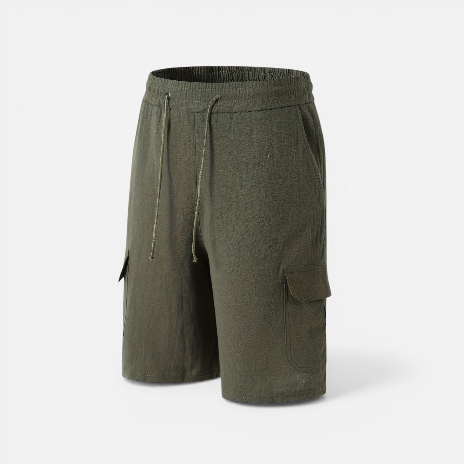 Atelier Rivelle | Short Lin Homme Été Léger Respirant Confort Taille Élastique