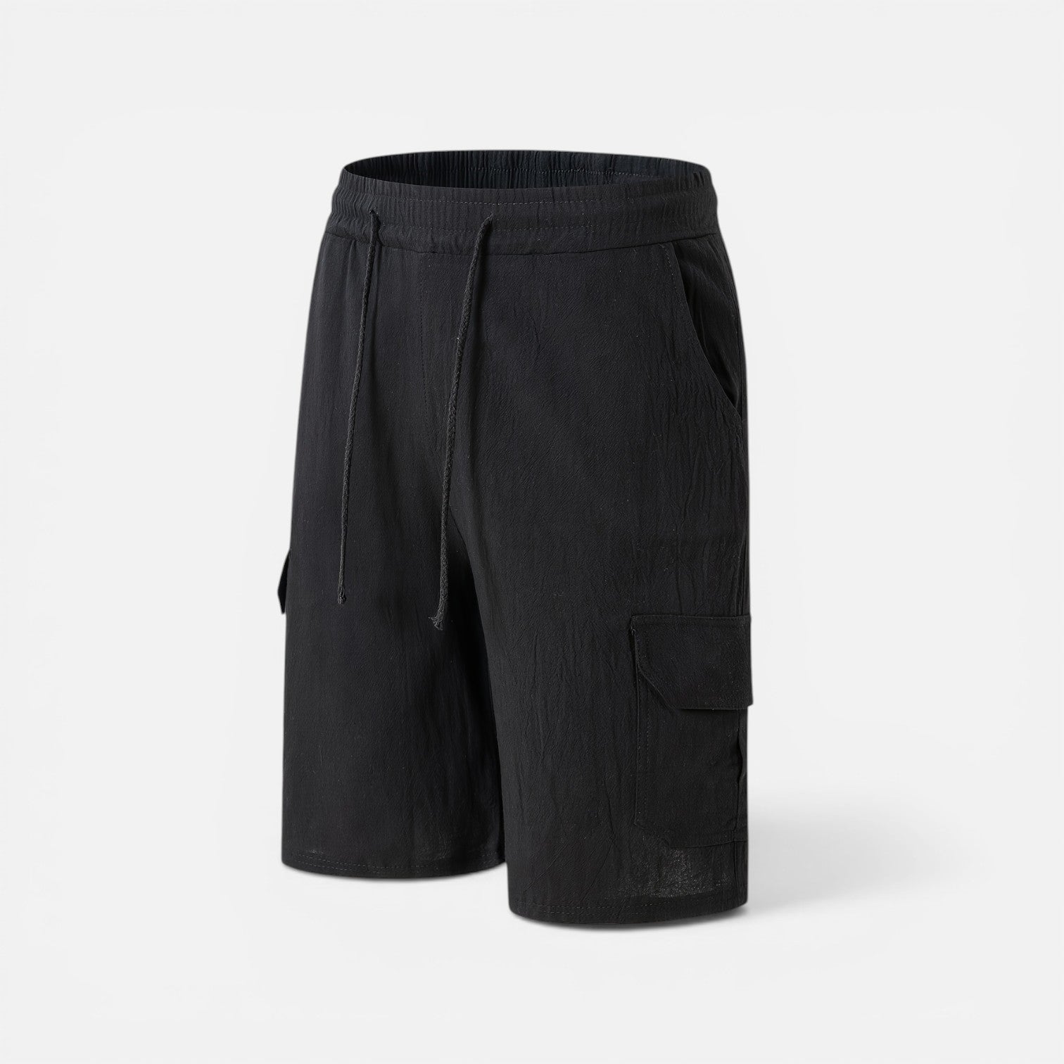 Atelier Rivelle | Short Lin Homme Été Léger Respirant Confort Taille Élastique