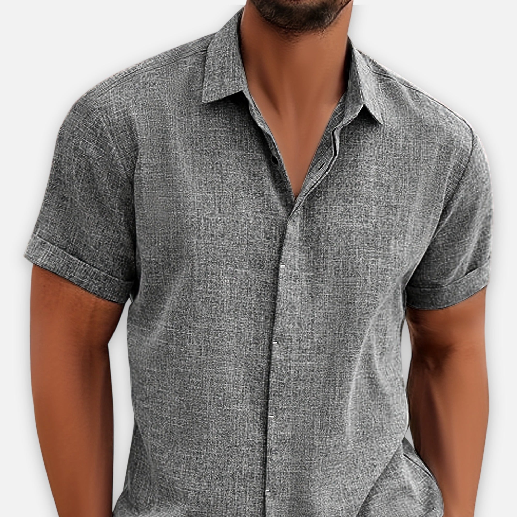 Atelier Rivelle | Chemise Homme Manches Courtes Été Décontractée Légère Confort