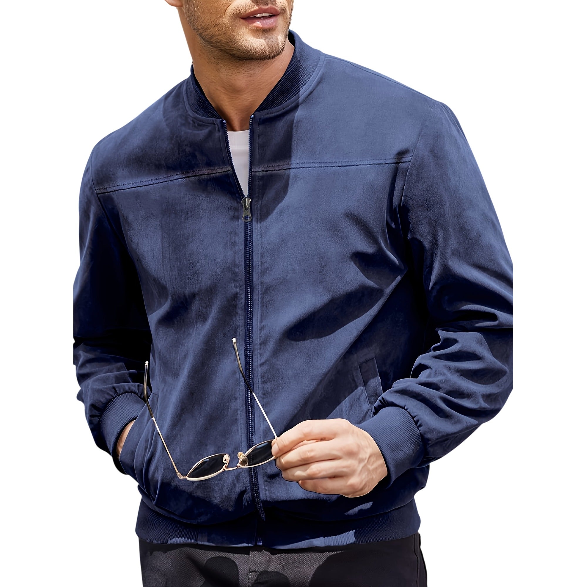 Atelier Rivelle | Veste Zippée Homme Col Montant Sport Casual Confort