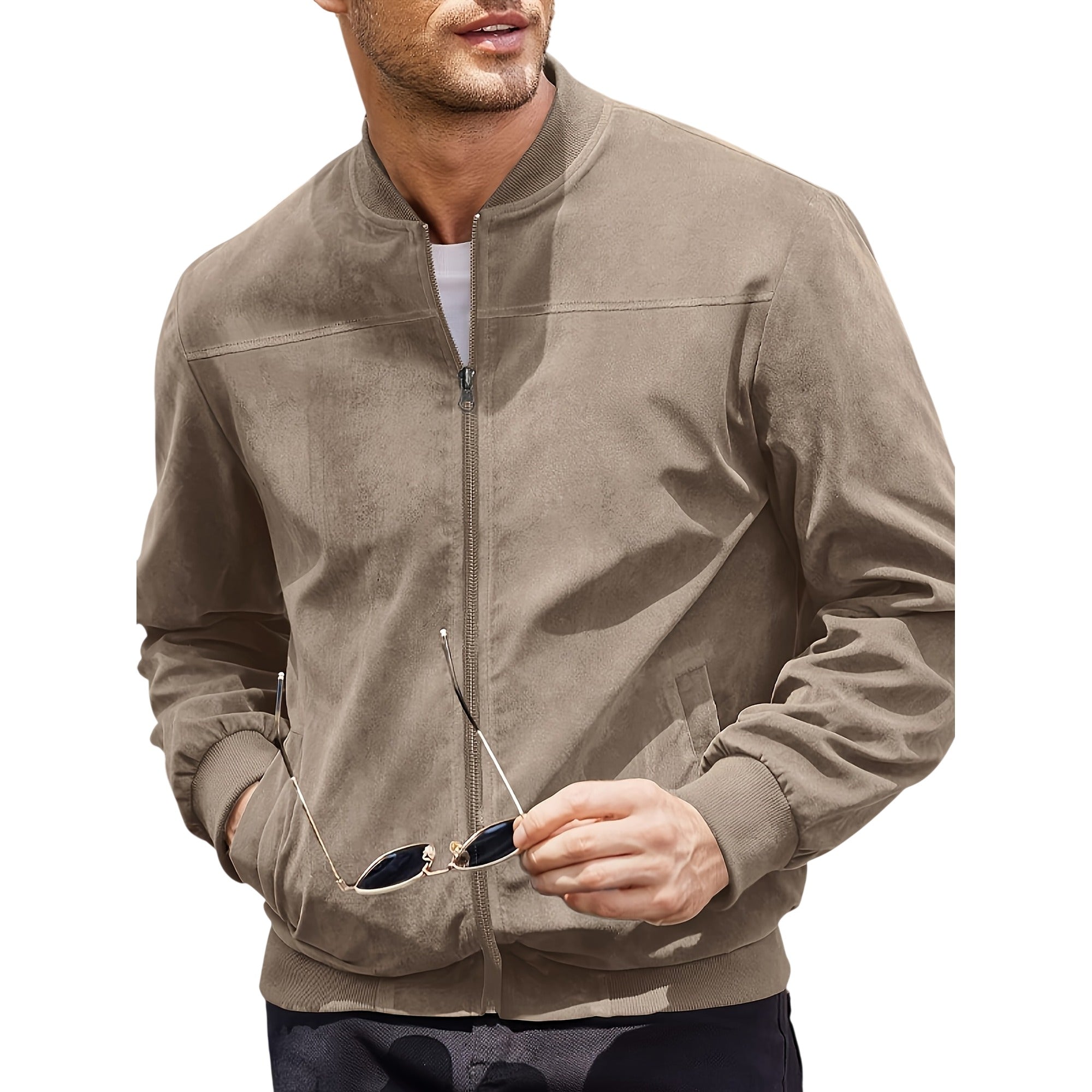 Atelier Rivelle | Veste Zippée Homme Col Montant Sport Casual Confort