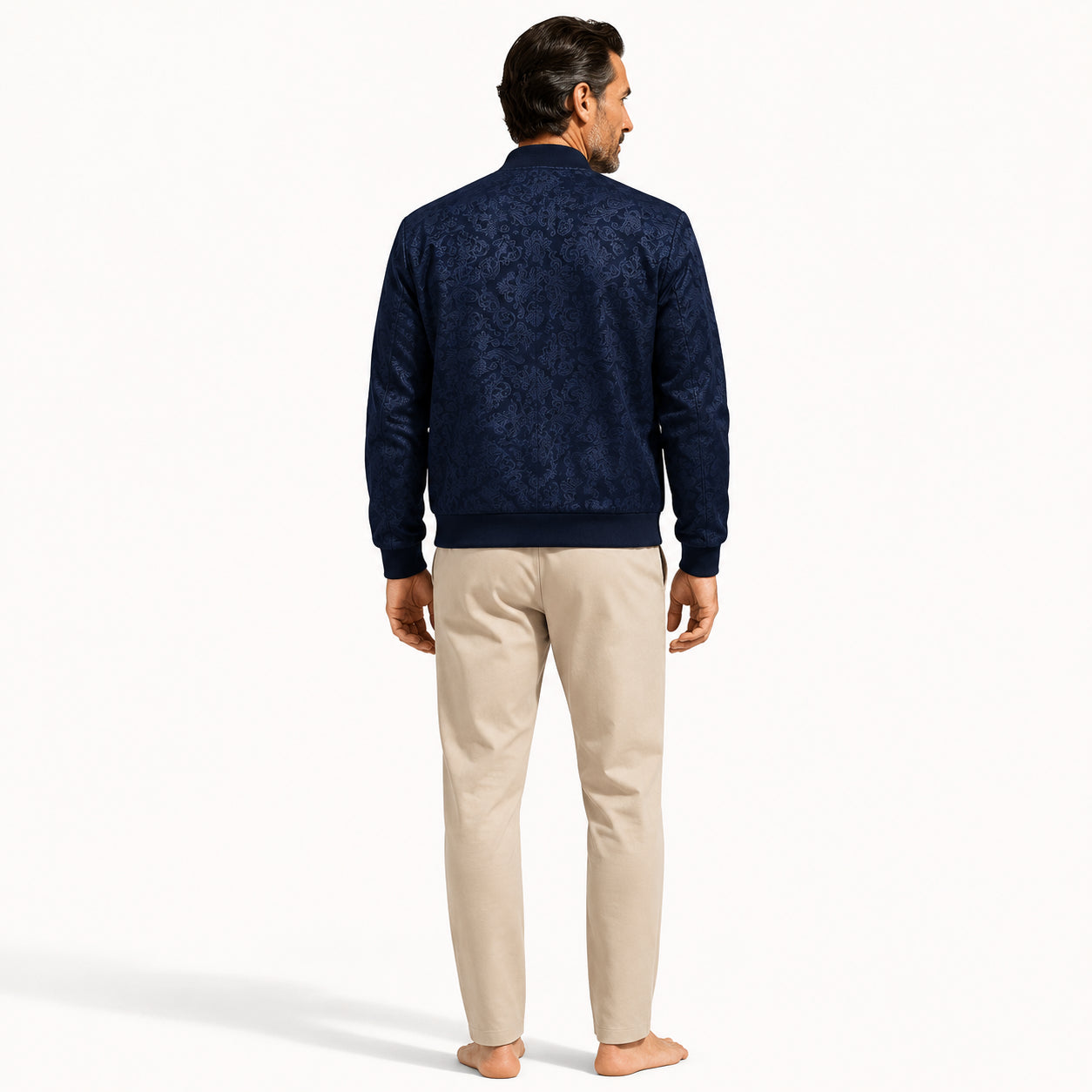 Atelier Rivelle | Veste Homme Printemps Col Baseball Style Chinois Légère