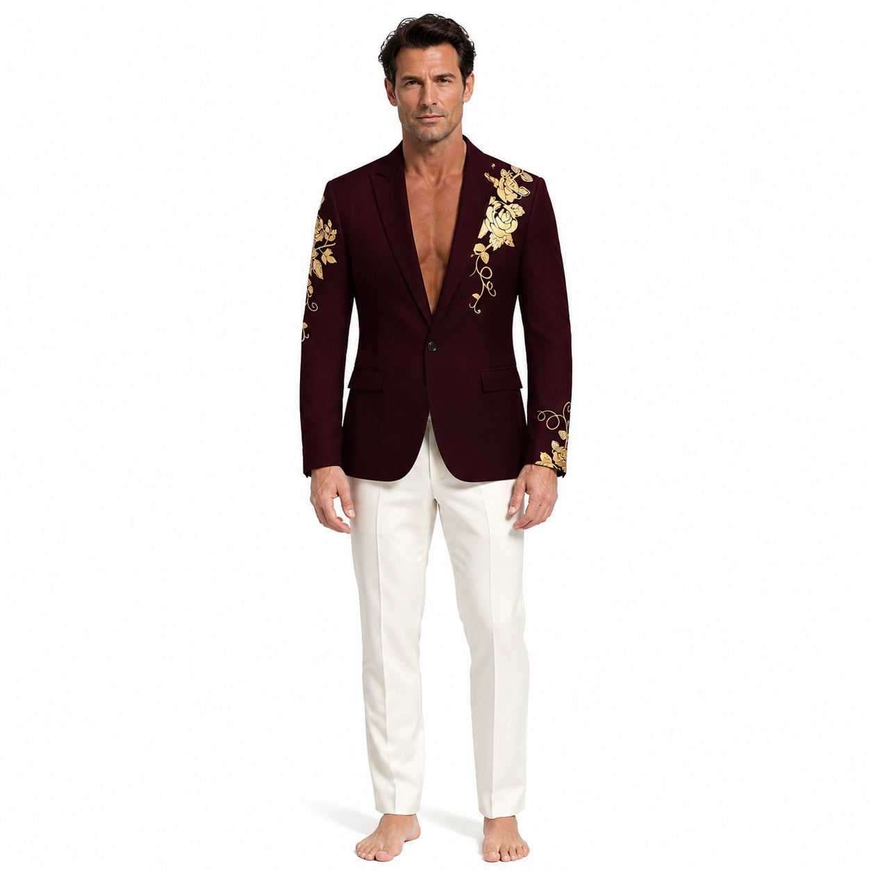 Atelier Rivelle | Veste Costume Homme Affaires Élégant Boutonné